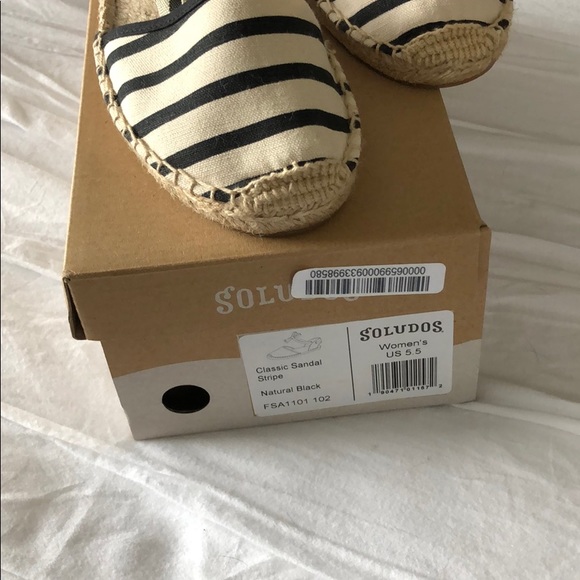 Brand new Soludos classic sandal stripe size 5.5 - Picture 6 of 6